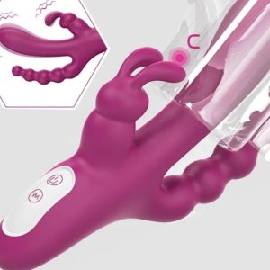 3 in 1 Rabbit Vibrator – Powerful Triple Stimulation for Maximum Pleasure | Ibadan Sex Toys