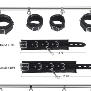 Adjustable BDSM Spreader Bar Set – Kinky Bondage Kit for Couples | Ibadan Sex Toys