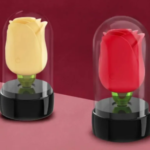 Rose Sucker with Licker Base – Dual Pleasure Vibrator with Intense Suction & Licking Stimulation | Ibadan Sex Toys