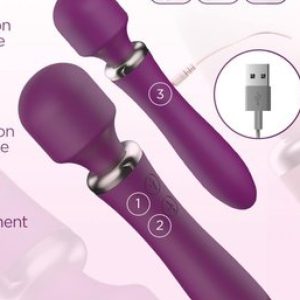 Double Ended Vibrator Wand β Dual Pleasure Massager for Intense Stimulation | Ibadan Sex Toys