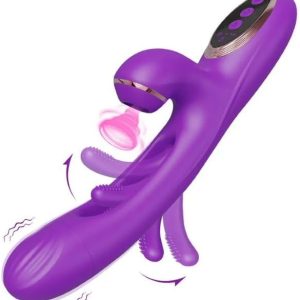 3 in 1 Clitoral Sucking Rabbit Flapping Vibrator – Powerful Triple Stimulation Toy in Ibadan