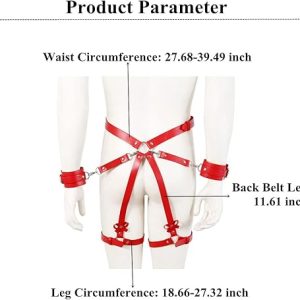 Adjustable Restraint Handcuff & Thigh BDSM Set – Bondage Pleasure Kit (Ibadan)