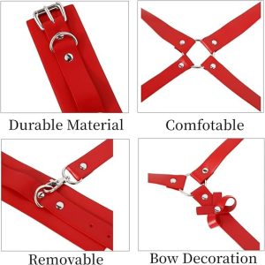 Adjustable Restraint Handcuff & Thigh BDSM Set – Bondage Pleasure Kit (Ibadan)