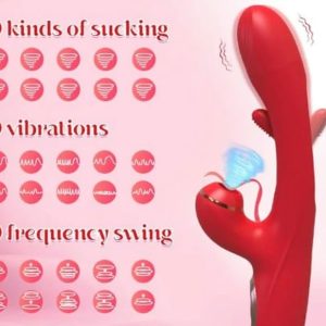 3 in 1 Clitoral Sucking Rabbit Flapping Vibrator – Powerful Triple Stimulation Toy in Ibadan