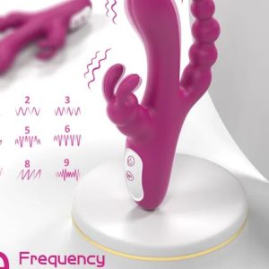 3 in 1 Rabbit Vibrator – Powerful Triple Stimulation for Maximum Pleasure | Ibadan Sex Toys