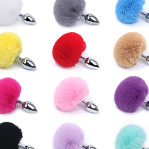 Fluffy Base Butt Plug – Soft Tail Anal Plug for Sensual Play | Ibadan Sex Toys