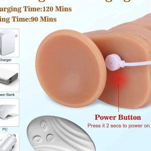 Thrusting Realistic Dancing Dildo – Powerful Lifelike Vibration Toy