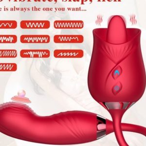 Rose Licker – Thrusting Tail Vibrator for Oral Thrill & Deep Pleasure | Ibadan Sex Toys
