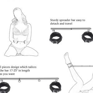 Adjustable BDSM Spreader Bar Set – Kinky Bondage Kit for Couples | Ibadan Sex Toys