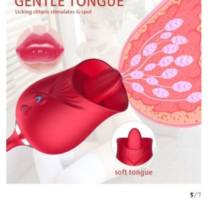 Rose Licker – Thrusting Tail Vibrator for Oral Thrill & Deep Pleasure | Ibadan Sex Toys