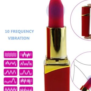 Rechargeable Lipstick Vibrator – Discreet Powerful Toy