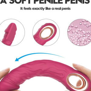 Vibrating Veined Dildo with Handle – Realistic Intense Pleasure Toy | Ibadan Sex Toys