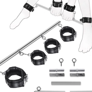 Adjustable BDSM Spreader Bar Set – Kinky Bondage Kit for Couples | Ibadan Sex Toys